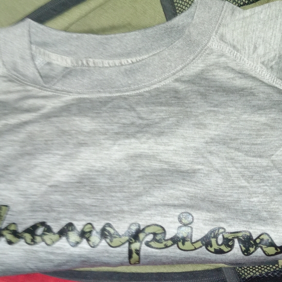 Champion Gray Short Sleeve Tee Heathered Comfort - Picture 1 of 1